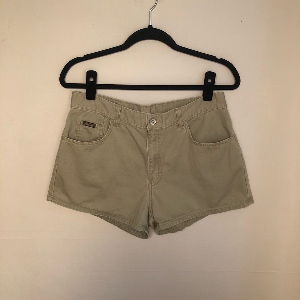 Calvin Klein Vintage Khaki Cotton Mom Boho Shorts